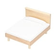 thumbnail image 3 of Cama para muñecas ANGGREK muebles Accesorios Completos para Casa de muñecas, 3 of 7