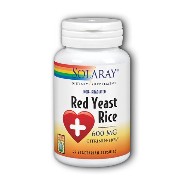 Solaray Red Yeast Rice 600 mg 45 Vegetarian Capsules