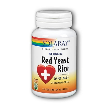 Solaray Red Yeast Rice 600 mg - 45 Vegetarian