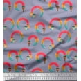 thumbnail image 1 of Soimoi Grey Modal Satin Fabric Paint Brush Abstract Printed Craft Fabric by the Yard 42 Inch Wide, 1 of 3