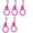 Rose Red, variant on YongCo 5 Pieces Nonslip Silicone Hooks Climbing Water Bottle Holder with Carabiner