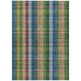 thumbnail image 2 of Addison Rugs Chantille Indoor/Outdoor Transitional Plaid Navy Washable Rectangle Rug, 5' x 7'6", 2 of 6