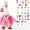 Style 3, variant on 7 Inch Desk Goose Outfits Summer Mini Desktop Goose Clothes with Hats Glasses Bags for Home Office Table Decor