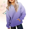 thumbnail image 2 of ZXLBBD Girls Hooded Pullover Sweatshirt Long Sleeve Cute Oversized Top Sportswear for Kids Casual Loose Fit Daily Wear, 2 of 6
