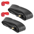 thumbnail image 1 of 2pack 700x35-43c Bike Inner Tube With 2 Rim Strip Schrader Valve Rubber Bike Tire Tube For 700c Roa, 1 of 5