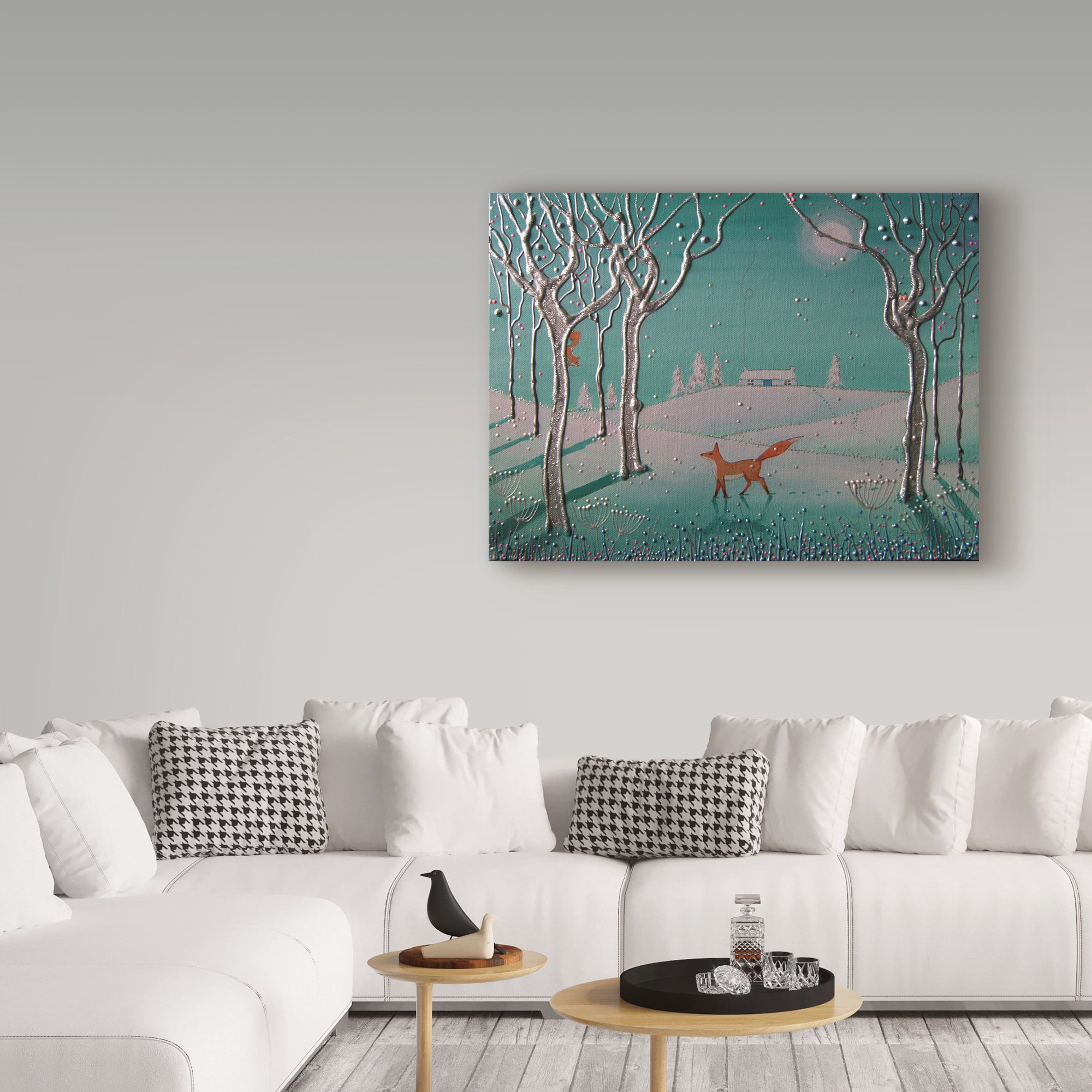 Trademark Fine Art 'Winter Wanderer' Canvas Art by Angie Livingstone