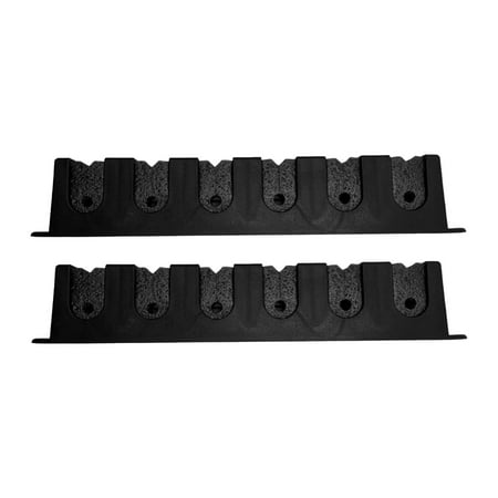 Colaxi Horizontal Fishing Rod Holders Wall Mounted Fishing Rod Rack Organizer Fishing Pole Display Stand Rod Storage Racks for Club Black