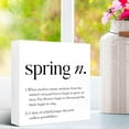 thumbnail image 6 of Zomyto 5x5 In Rustic Spring Wooden Box Sign,Spring Definition Wood Block Sign, 6 of 7