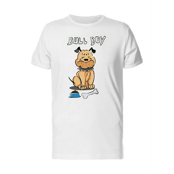 Bull Boy Sketch Dog T-Shirt Men -Image by Shutterstock, Male x-Large