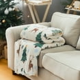 thumbnail image 4 of Cozy Comfort Throw Blanket - Soft and Warm Sherpa Elk Throw Blankets for Couch, Sofa, Bed, Winter Blanket for Christmas, Decoration Gift Blanket 50"x60", 4 of 6