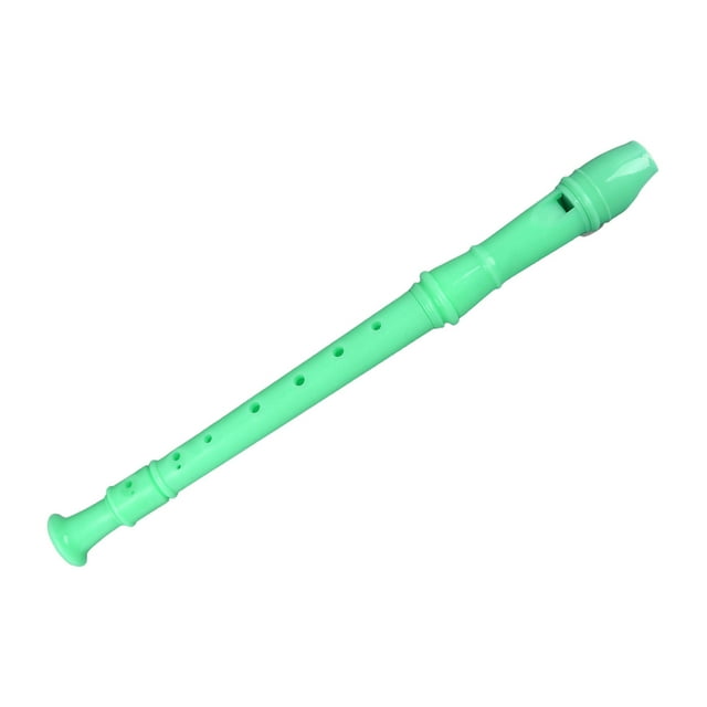 8 Hole Colourful Recorder ABS Lightweight Flute Portable Clarinet Recorder with Detailed Fingering Chart for Playing