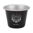 thumbnail image 1 of Taza de café para acampar kusrkot Jarro de cerveza acero inoxidable viaje Negro, 1 of 8
