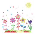 thumbnail image 1 of 1 Sheet Colorful Flowers Decal Colorful Chic Window Sticker Wall Art Sticker For Room Decor, 1 of 3