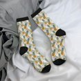 thumbnail image 5 of Bingfone Compression Socks for Women and Men Long Socks for Running Athletic Cycling Nurse- Fruit Pineapples, 5 of 6