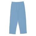 thumbnail image 5 of DeHolifer Girls Pants Cotton Linen Elastic Waisted Solid Color Straight Leg Summer Lightweight Loose Comfy Pants,8 Years, 5 of 7