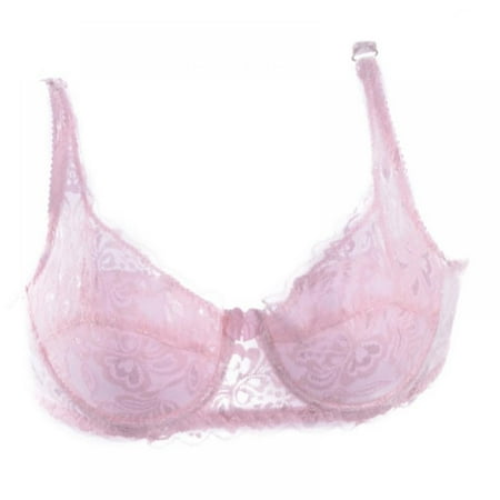 

KOERIM Lace Sports Bras for Women 5/8 Cup Wirefree Support Brassiere Underwear 70B/75B/80B/85B/90B Pack of 2