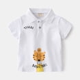 thumbnail image 6 of LYMAYTER Toddler Baby Boys Summer Lapel Cartoon T-Shirt Short Sleeves Button Cotton Shirt Pullover Casual Tee Shirt Tops for 1-6 Years Old, 6 of 11