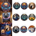 thumbnail image 4 of DVKOVI Halloween Suncatcher Stained Glass Window Hanging Decor Aesthetic Wall Decor Garden Sun Catchers Silver A, 4 of 7