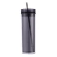 thumbnail image 1 of ABS Double-layer Straw Anti Cover Office Large To Clean Grade Office Portable Sports Cup Grip Hydration Capacity black, 1 of 9