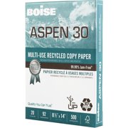 Boise® ASPEN® 30 Multi-Use Printer & Copy Paper, 10 Reams, White, Legal (8.5 x 14), 5000 Sheets Per Case, 20 Lb, 92 Br