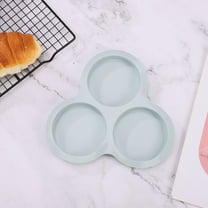 1 Mold Clearance! Silicone Air Fryer Egg Pan 1 Pcs Reusable Air Fryer Egg Non Stick Air Fryer Baking Pan 3 Cavity Silicone Pans for Baking Hamburger Bun Pan Air Fryer Accessories