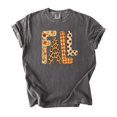 thumbnail image 5 of Fall Shirt for Women Leopard Floral Gingham Polka Dot Graphic Tee, Ivory Shirt, M, 5 of 8