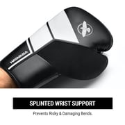 Hayabusa S4 Lace Up Boxing Gloves For Men and Women - Black, 14oz