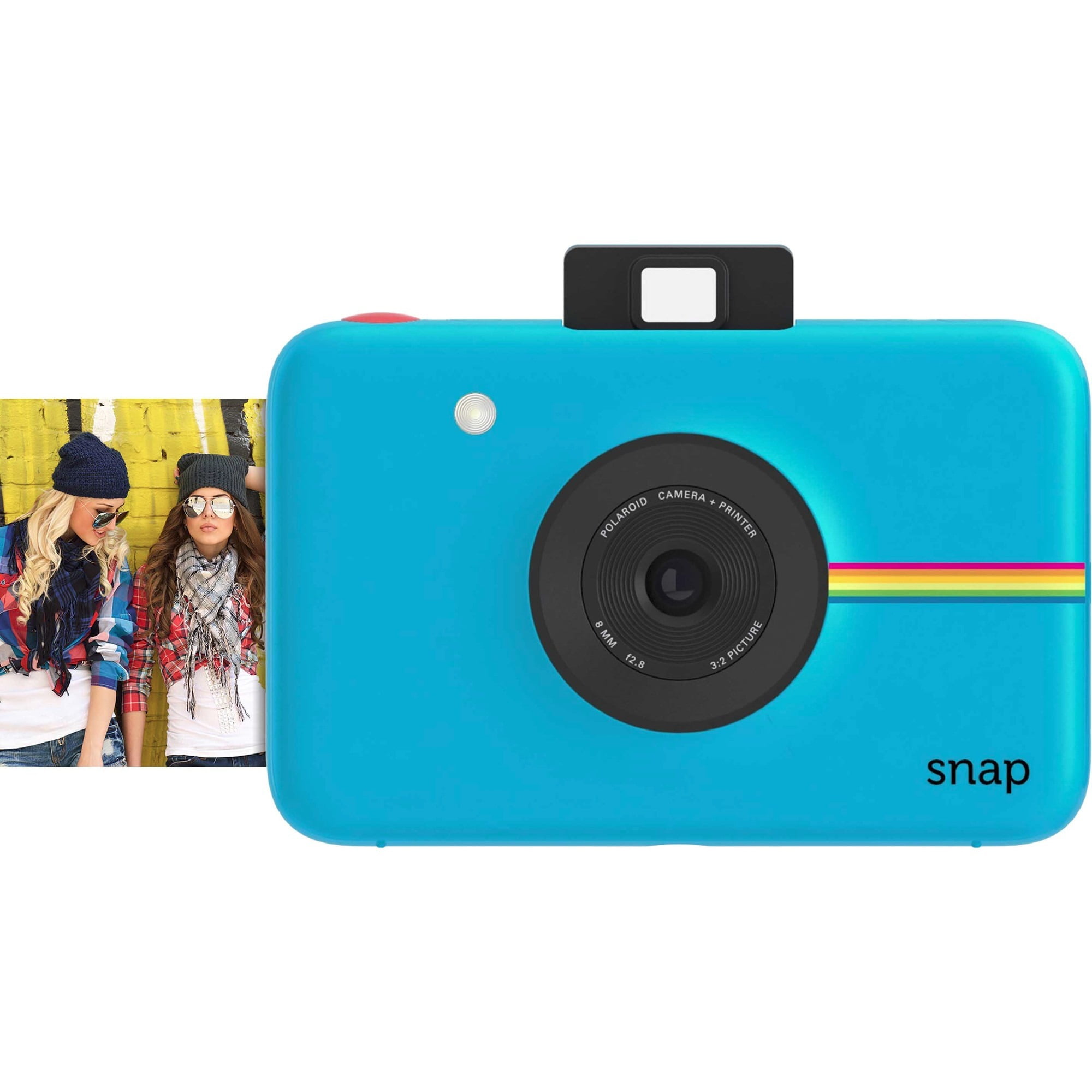 lassen Tether Leeuw Polaroid Snap POLSP01BL 10 Megapixel Instant Digital Camera, 3.40 mm, Blue  - Walmart.com