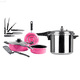 thumbnail image 1 of Juego de Olla Express Ekco 8 litros con Set de Cocina Rosa 10 piezas rosa, 1 of 4