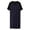 Navy 3, variant on Kureaily Male Thin Splicing Long Casual Home Wear Comfortable V Neck Large Size Cotton Short Sleeved Soft Loose Pajamas Soft Lightweight Sleep Sets