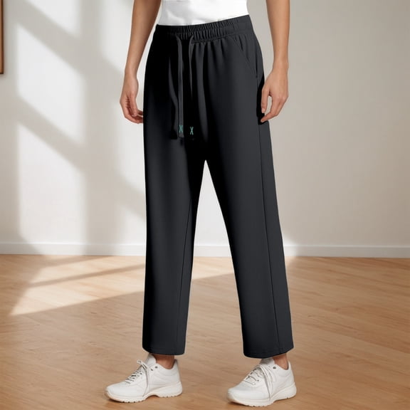 Athletic Stretchy Work Pants for Women Lightweight Quick Drying Straight Leg Women's Hiking Pants Women's Travel Pants with Pockets