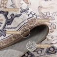 thumbnail image 6 of Reepow 8x10 Brown Beige Machine Washable Super Soft Faux-Wool Vintage Floral Boho Non-Slip Low Pile Large Area Rugs Carpet for Living Room Bedroom, 6 of 9