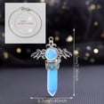 thumbnail image 3 of QQTDFG Opalite Gems Angel Wings Pendulum Necklace Magic Reiki Healing Amulet-default, 3 of 7