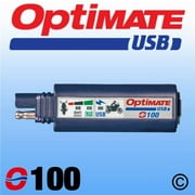 Optimate Single USB 2400MA Compact Charger with Battery Auto Pro Off PB & Lithium Monitor