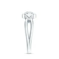 thumbnail image 3 of Rosec Jewels Certified Lab Grown Diamond Classic Engagement Ring for Women, EF-VS Quality, 925 Sterling Silver, US 4.00, 3 of 8