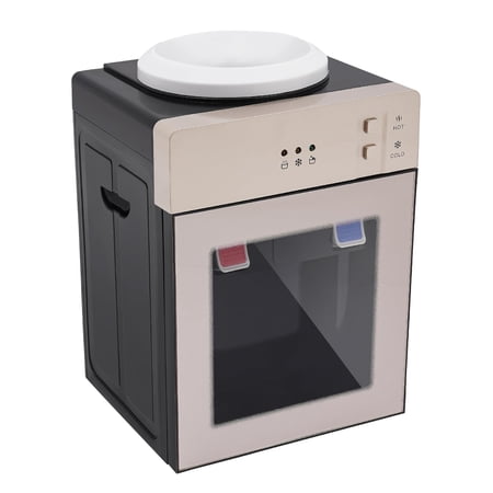 Top Loading Water Dispenser 110V 500W Desktop Electric Water Dispenser 194℉ Hot and Cold Water Cooler Efficient Cooling & Heating for Bedroom Office Grocery Store & Cabinet (Champagne Gold)
