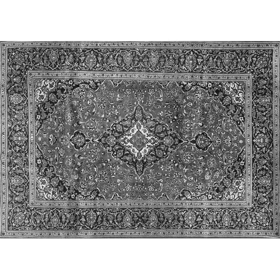 Ahgly Company Indoor Rectangle Persian Gray Traditional Area Rugs, 8' x 12'