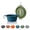 Blue & Green, variant on ZAKAPAWS Silicone Dog Travel Bowl, 2 Pack Collapsible Pet Bowl, Foldable No Plastic Rim Pet Feeding Bowls, No Spill Water Cup for Pet