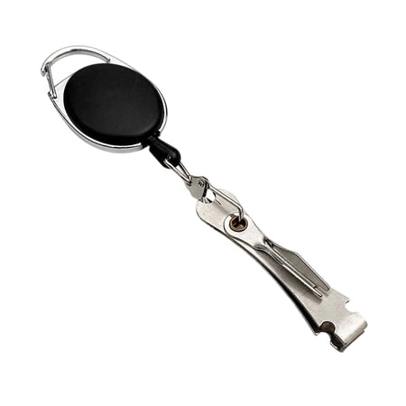 Multifunctional Knot Tyer Line Cutter Fishing Clippers with Retractor Fly Fishing Nipper Portable Tackle Box Accessory