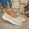 thumbnail image 4 of Busydd Women's Sandals Casual Breathable Solid Color Slip on Shoes Women Trendy Versatile Soft Sole Wedge Sandals for Women 9.5, 4 of 7
