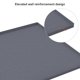 thumbnail image 4 of Almohadillas de silicona para escurridor de agua, alfombrillas flexibles para fregadero, alfombrilla de drenaje para cocina, baño, armario, protector, gris oscuro, 4 of 4