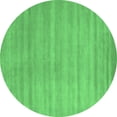 thumbnail image 1 of Ahgly Company Indoor Round Abstract Emerald Green Contemporary Area Rugs, 3' Round, 1 of 4