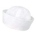 thumbnail image 1 of Sombreros de marinero blancos Sombreros de capitán de la marina Sombrero de yate para adolescentes y adultos Sombrero de niño Disfraz de Halloween, 1 of 5