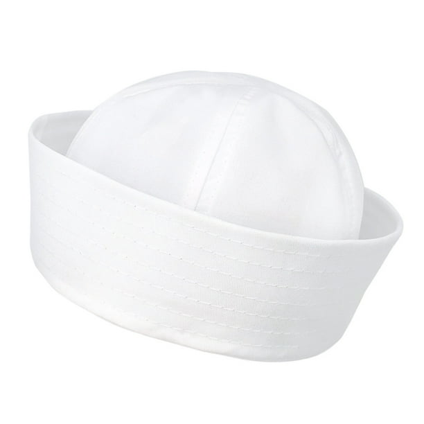 Sombreros de marinero blancos Sombreros de capitán de la marina Sombrero de yate para adolescentes y adultos Sombrero de niño Disfraz de Halloween