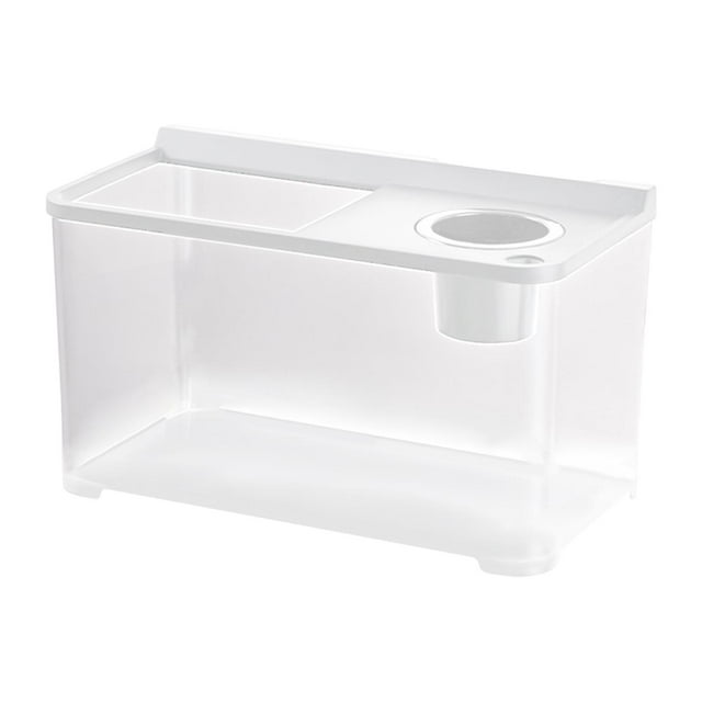 Betta Tank Mini Bowl Hábitat Cage Reptilable Tank Terrario Pequeño Tank For Hermit Cangrejos Gecko Lizards