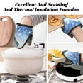thumbnail image 7 of Vsdgher Christmas Snowman In The Snow Non-Slip Mini Oven Mitt Set, Short Oven Mitts for Baking Grilling Barbecue Microwave, 5.9"x5.9"in, 7 of 7