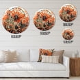thumbnail image 4 of Designart "Joyful Spin Coral Ferris Wheel Delight II" Amusement Parks Oversized Wall Clock, 4 of 5