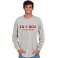 thumbnail image 4 of Im a Ninja You Cant See Me Fighter Men's Long Sleeve Tee T Shirt Brisco Brands X, 4 of 5