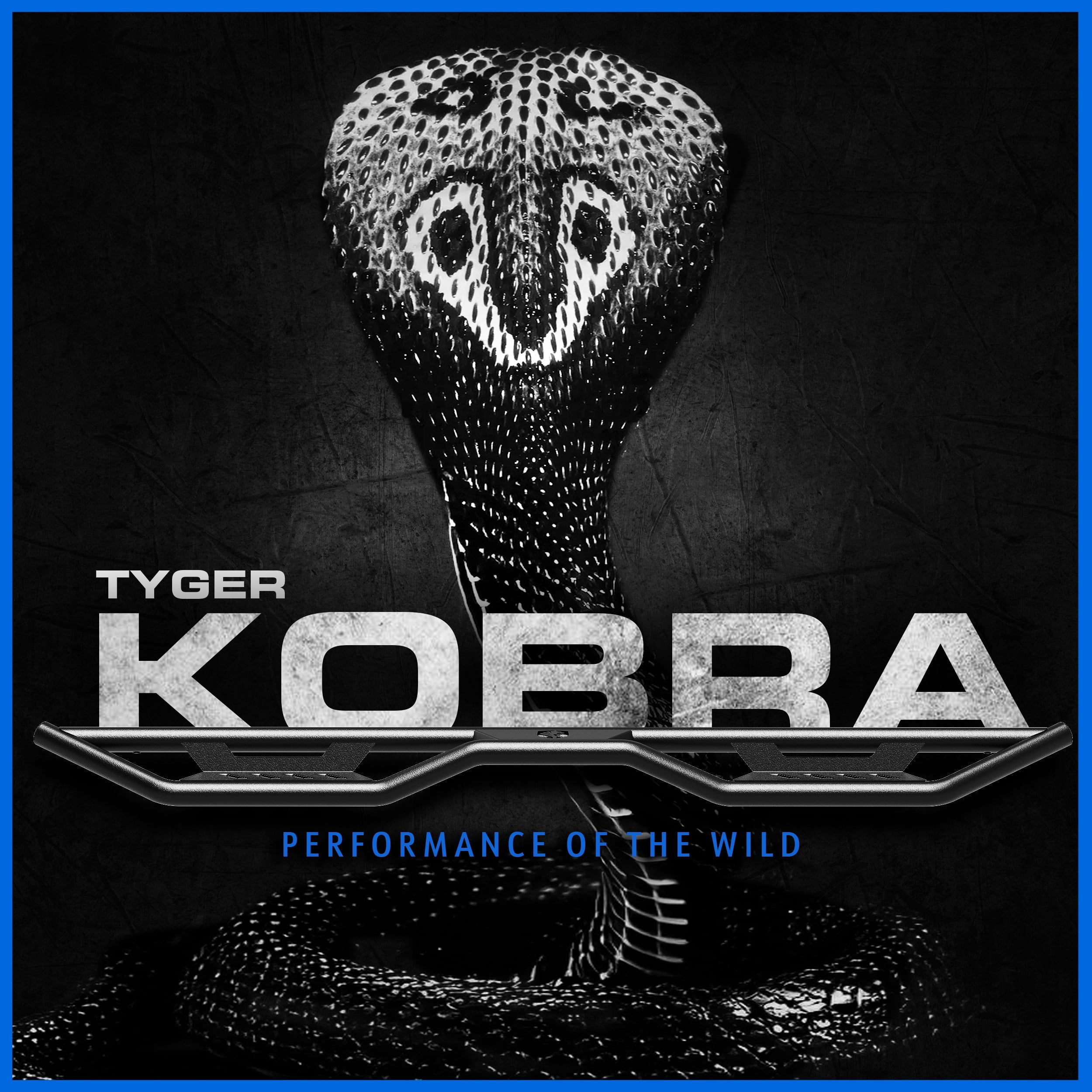 Tyger Auto Tyger Kobra Running Boards Compatible with 2007-2018 Jeep Wrangler JK 4-Door (Exclude JL) | TG-KB2J25008 | Textured Black Drop Step Rail