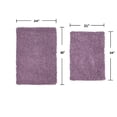 thumbnail image 3 of Home Weavers Fantasia Bath Rug 100% Cotton Non-Slip Bathroom Rug Set Machine Washable Bath Rug-21"x34", Bathroom Rug- 24"x40", Purple Color 2 Piece Bath Rug set, 3 of 5